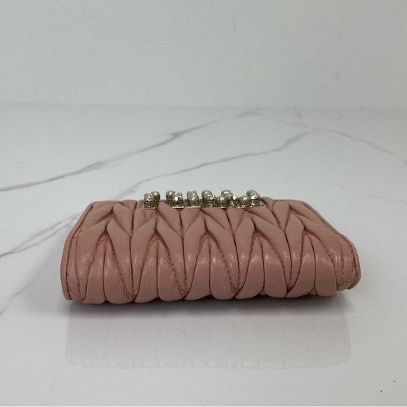 MIU MIU Small Matelasse Nappa Leather Wallet - Picture 5 of 6